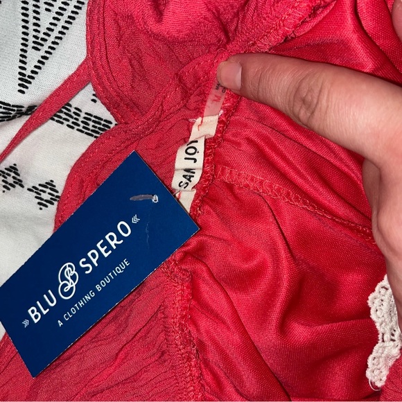 Blu Spero Red Romper *NWT* Size: M - Picture 3 of 3